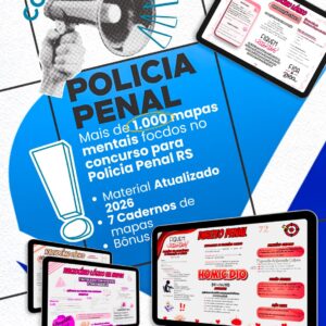 Combo Mapas Mentais Polícia Penal RS