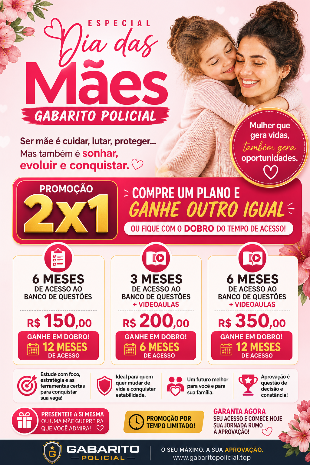 Curso Gabarito Policial - Dias das Mães Até 10/05/2026