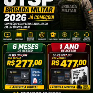 Combo Gabarito Policial CSTP/CBA Brigada Militar + Apostila