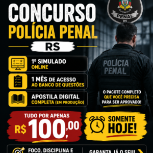 Combo 1º Simulado + Questões + Apostila Digital