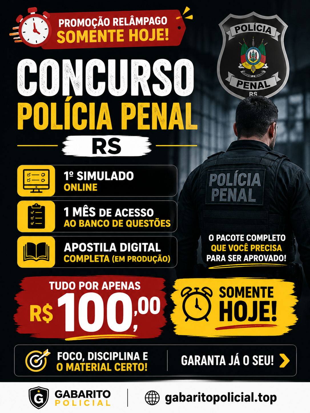 Combo 1º Simulado + Questões + Apostila Digital