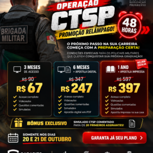 Promoção Relâmpago Assinatura Trimestral Concursos Gabarito Policial