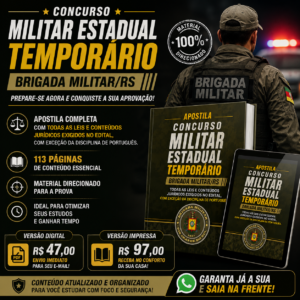 Apostila Militar Estadual Temporário Brigada Militar