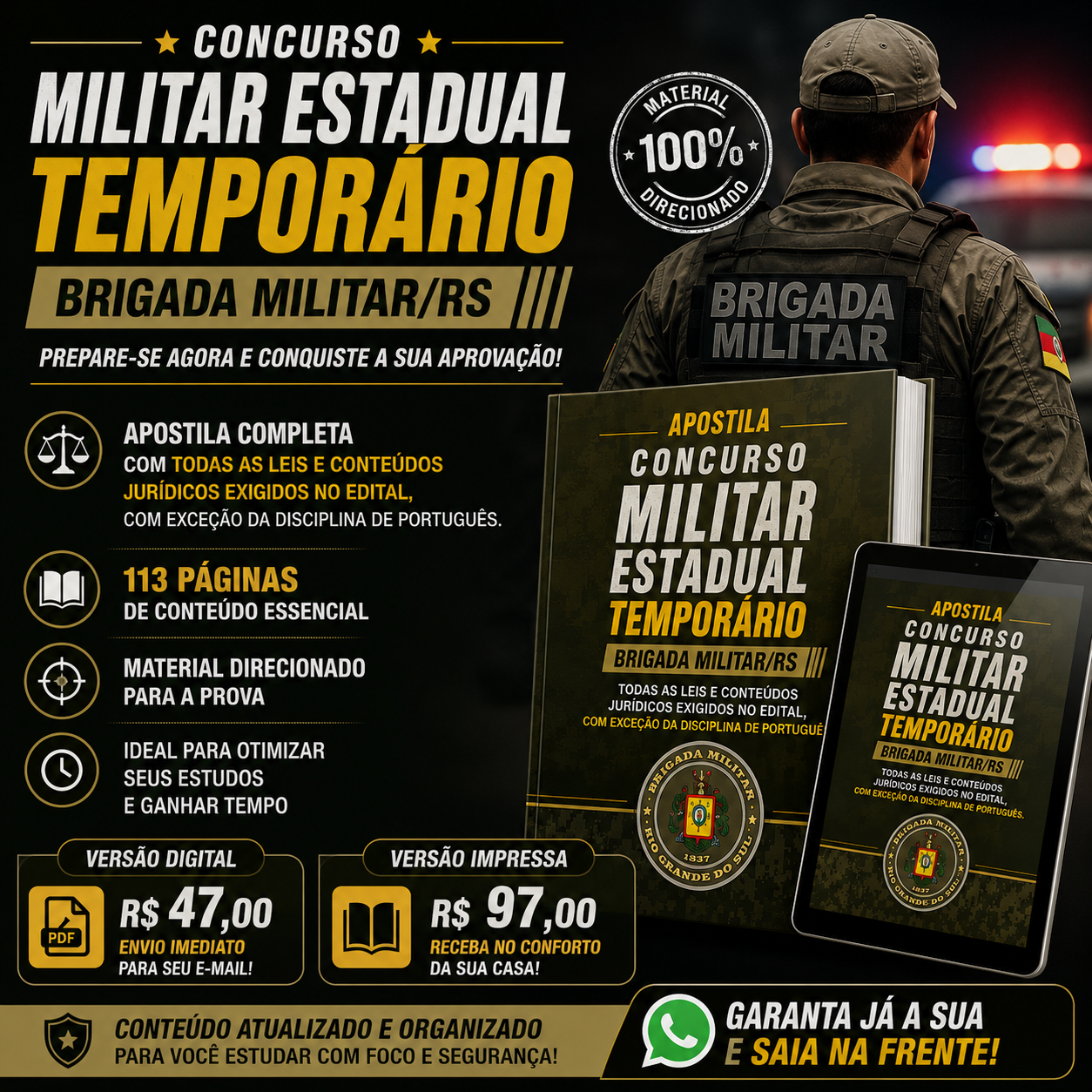 Apostila Militar Estadual Temporário Brigada Militar