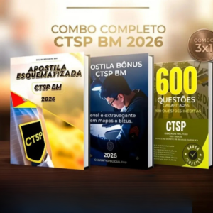 COMBO DE APOSTILAS COMPLETAS - CTSP BM 2026