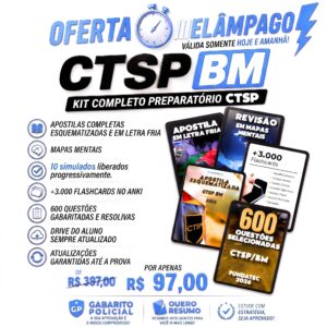 Promoção Relâmpago materiais completos digitais - CTSP/BM